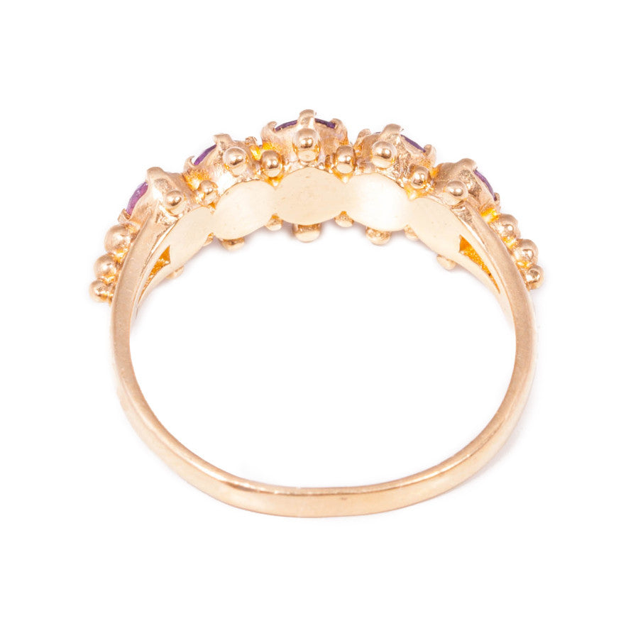 Vintage Amethyst Ring in 9ct yellow gold