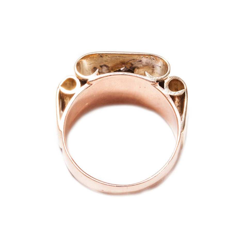 Original Art Deco Diamond Ring in 9ct yellow gold
