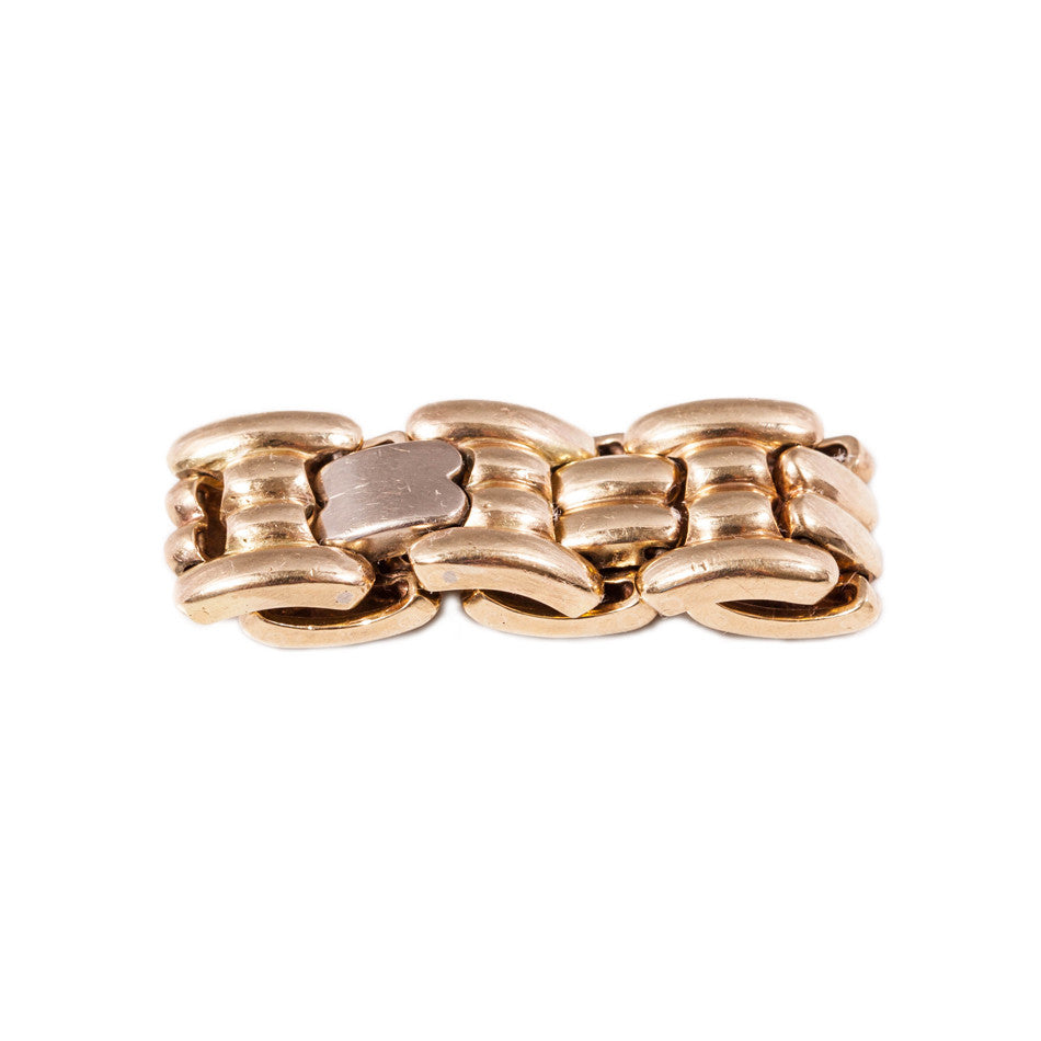 Vintage Chain Ring in 9ct yellow gold