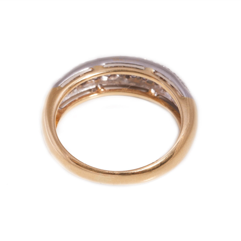 Pave set Diamond Ring in 18ct yellow gold