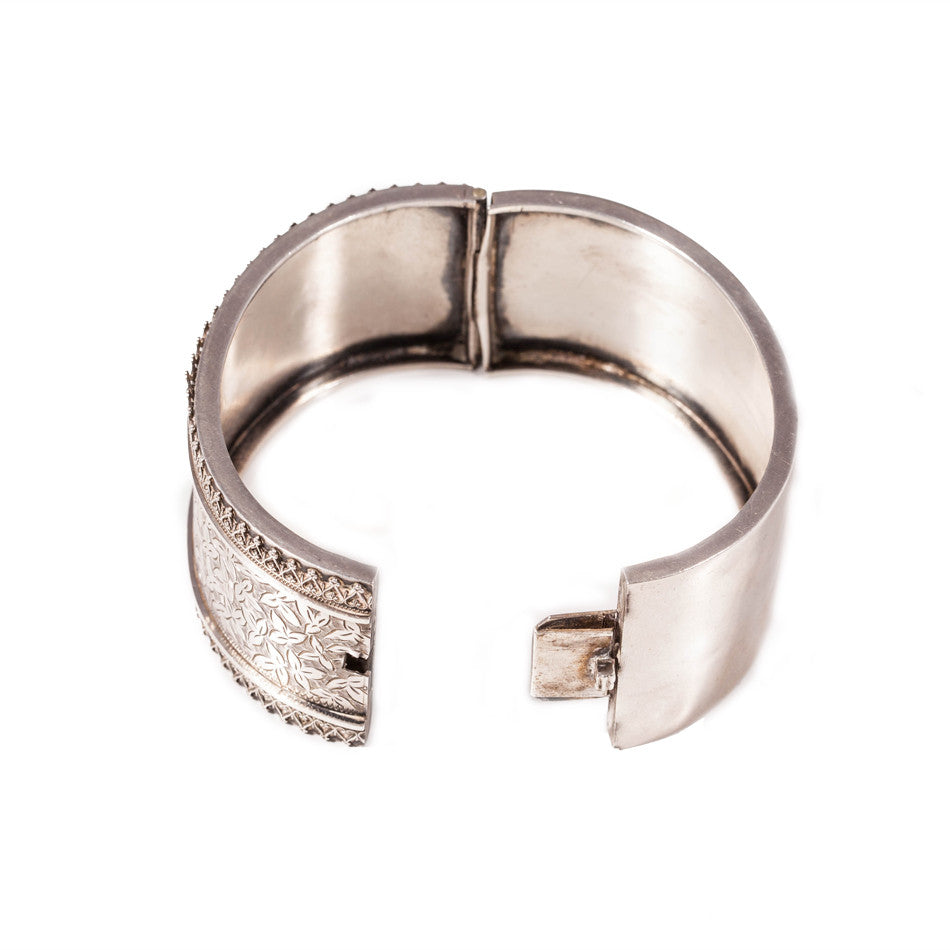 Victorian Sterling Silver Bangle