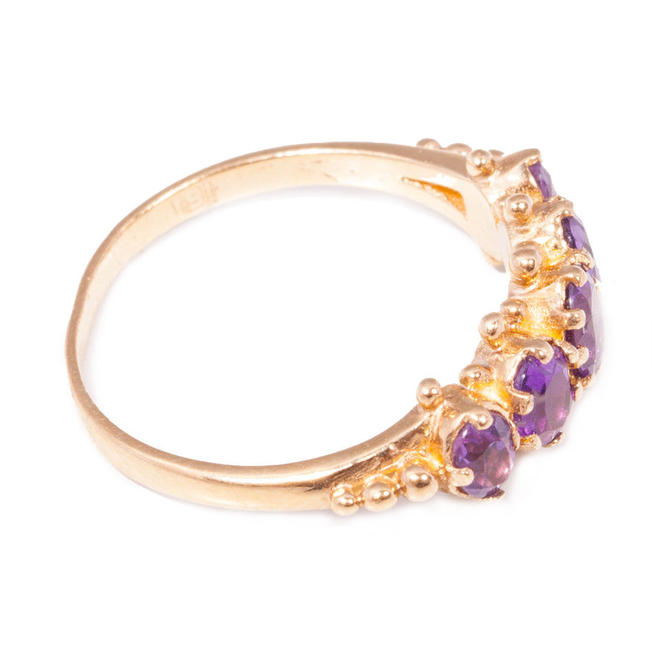 Vintage Amethyst Ring in 9ct yellow gold