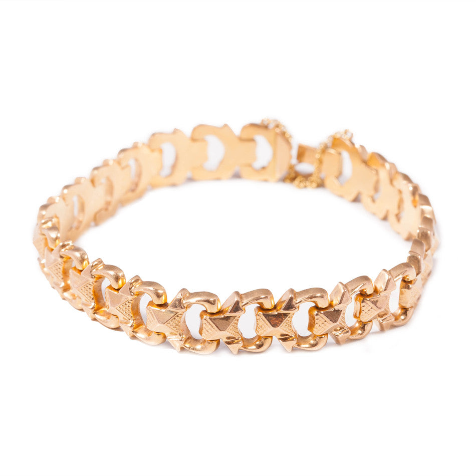 Antique 18ct Yellow Gold Bracelet