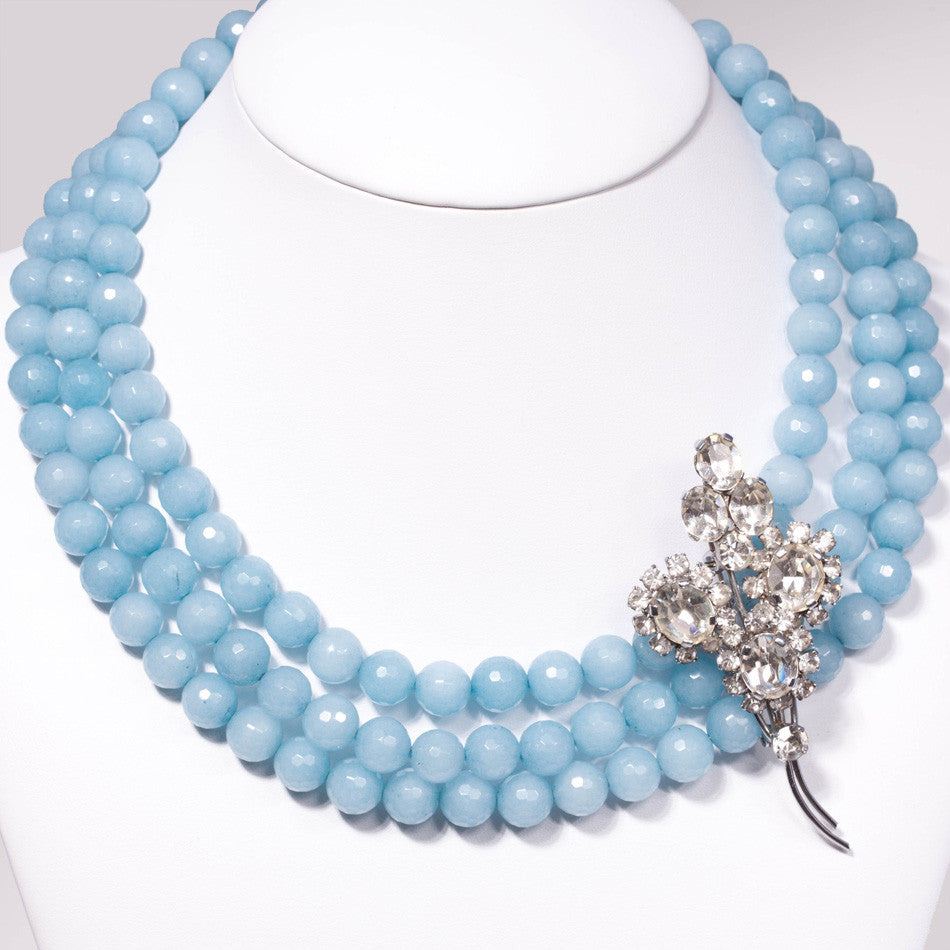 "True blue elegance" necklace