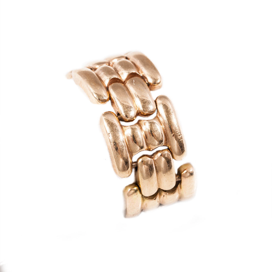 Vintage Chain Ring in 9ct yellow gold