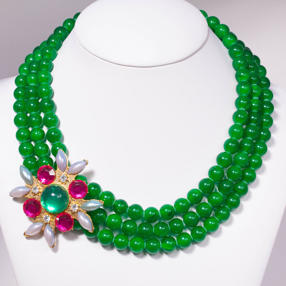 "Green with envy" necklace